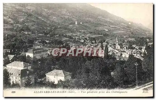 Ansichtskarte AK Allevard les Bains Vue Generale prise des Chataigniers