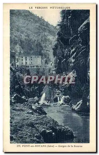 Cartes postales Pont en Royans Gorges de la Bourne