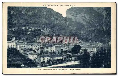 Ansichtskarte AK Le Vercors Pittoresque Panorama de Pont en Royans