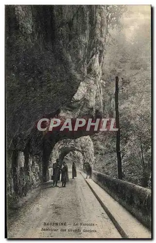 Cartes postales Dauphine Le Vercors Interieur des Grands Goulets