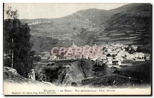 Cartes postales Dauphine La Grave Vue panoramique