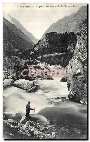 Cartes postales Dauphine La Grave les bords de la Romanche