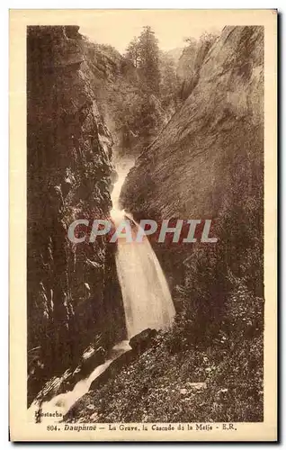 Cartes postales Le Dauphine La Grave la Cascade de la Melje