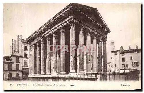 Cartes postales Vienne Temple d Auguste et de Livie