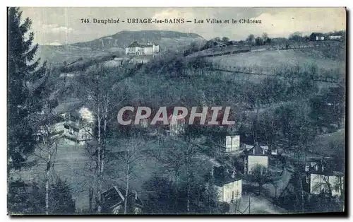 Cartes postales Dauphine Uriage les Bains Les Villas et le Chateau