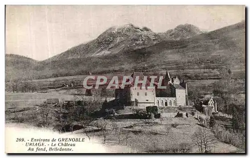 Ansichtskarte AK Environs de Grenoble Uriage Le Chateau Au fond Belledonne