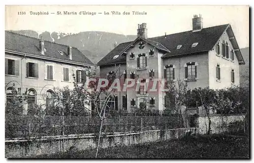 Cartes postales Dauphine St Martin d Uriage La Villa des Tiileuls