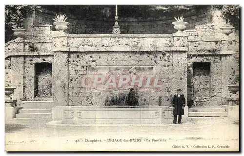 Ansichtskarte AK Dauphine Uriage Les Bains La Fontaine