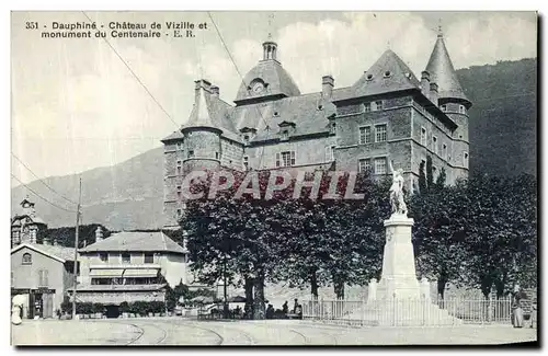 Ansichtskarte AK Dauphine Chateau de Vizille et monument du Centenaire