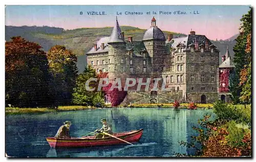 Ansichtskarte AK Vizille Le Chateau et la Piece d Eau