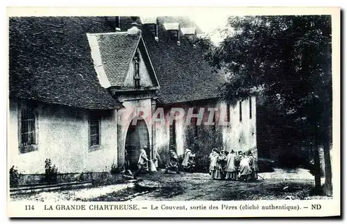 Cartes postales La Grande Chartreuse Le Covent sortie des Peres