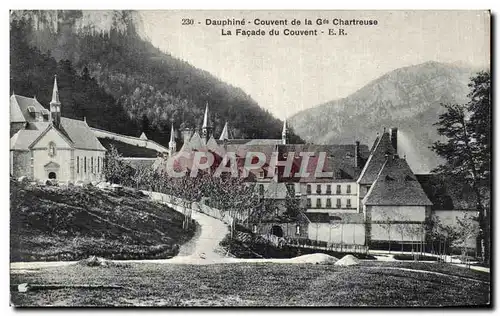 Cartes postales Dauphine Couvent De La Gde Chartreuse La Facade du Couvent