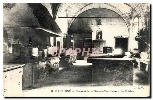 Cartes postales Dauphine Couvent de la Grande Chartreuse La Cuisine