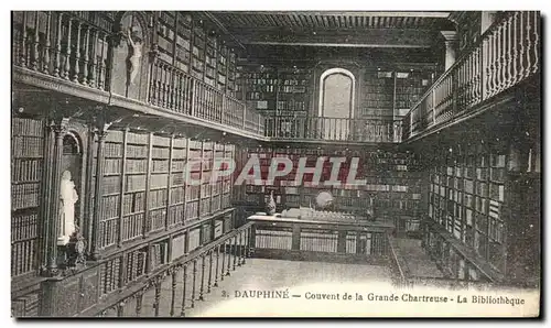 Cartes postales Chartreuse Dauphine Couvent de la La Bibliotheque