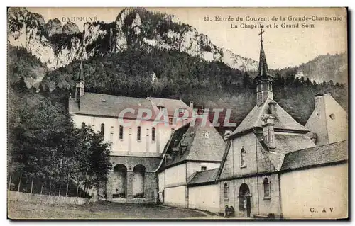 Cartes postales Chartreuse Dauphine Couvent de la Grande La Chapelle et le Grand Som