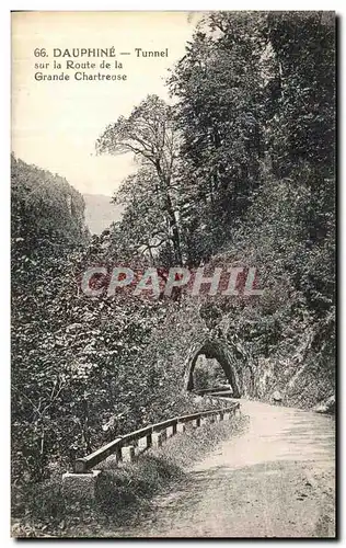 Ansichtskarte AK Chartreuse Dauphine Tunnel sur la Route de la Grande