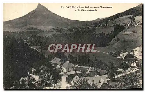 Cartes postales Chartreuse Dauphine St Pierre de Chartreuse et le Chamechaude