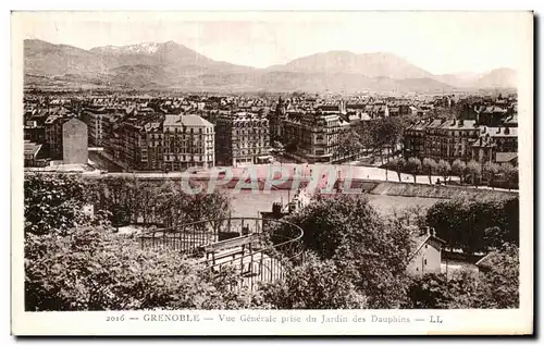 Ansichtskarte AK Grenoble Vue Generale prise du Jardin des Dauphins