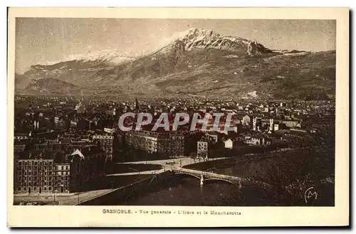 Ansichtskarte AK Grenoble Vue Generale L Isere et le Moucherotte