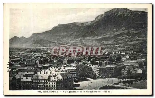 Ansichtskarte AK Grenoble Vue generale et le Moucherotte