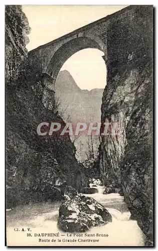 Cartes postales Chartreuse Dauphine Route la Grande Le Pont Saint Bruno