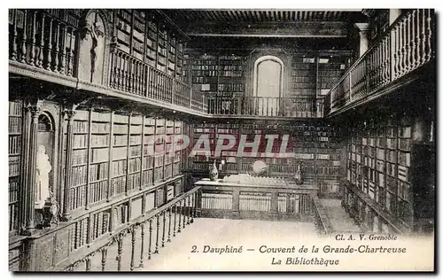 Ansichtskarte AK Chartreuse Dauphine Couvent de la Grande La Bibliotheque