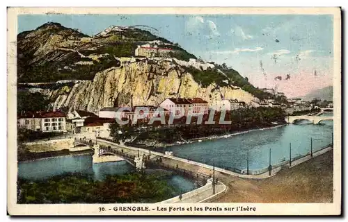 Cartes postales Grenoble Les Forts et les Ponts sur l Isere