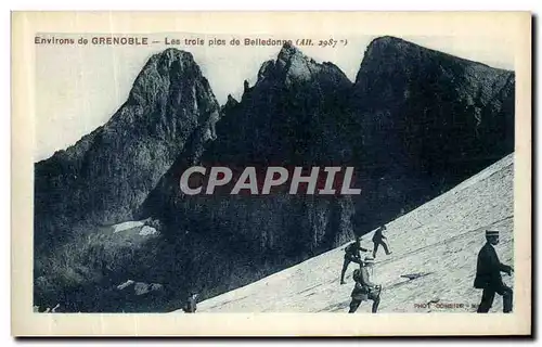 Cartes postales Grenoble Les trois pics de Belledonne