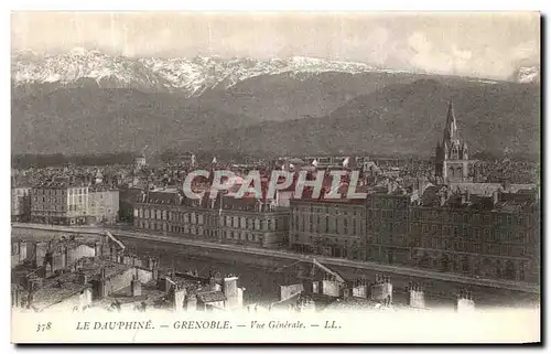 Ansichtskarte AK Grenoble Le Dauphine Vue Generale