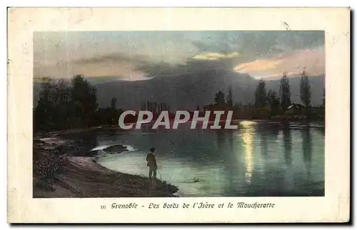 Cartes postales Grenoble Les Bords de l Isere et le Moucherotte