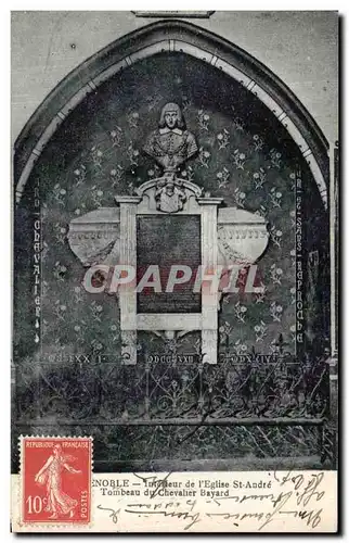 Cartes postales Grenoble Interieur de L Eglise St Andre Tombeau du Chevalier Bayard