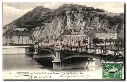 Cartes postales Grenoble Pont de la Porte de Erance et Fort de Rabot