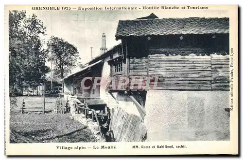Cartes postales Grenoble Exposition Internationale Houille Blanche et Tourisme Village Alpin Le Moulin