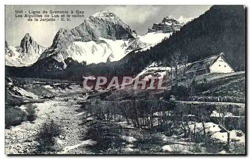 Ansichtskarte AK Ligne de Grenoble a Gap Les Aiguilles de Lus et le Vallon de la Jarjatte