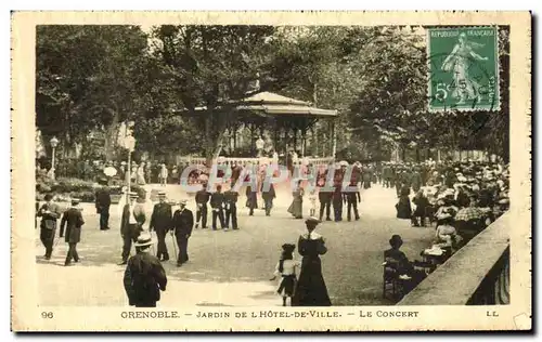 Cartes postales Grenoble Jardin de l Hotel de Ville Le Concert