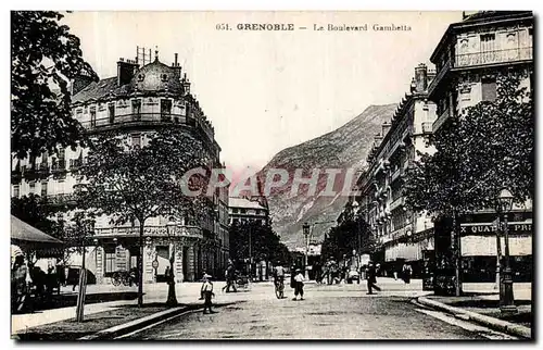 Cartes postales Grenoble Le Boulevard Gambetta