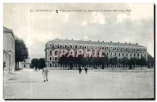 Cartes postales Grenoble Regiment d Artillerie Quartier de Bonne Batiment Est Militaria