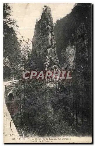 Cartes postales Dauphine Couvent de la Gde Chartreuse Le Pic de l Oeillette