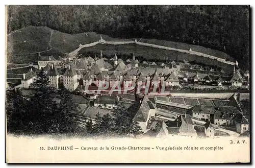 Cartes postales Dauphine Couvent de la Grande Chartreuse Vue Generale reduite et complete