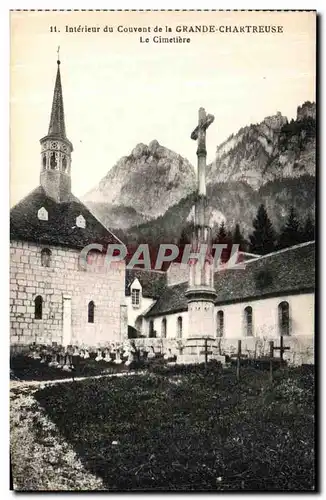 Ansichtskarte AK Interieur du Couvent de la Grande Chartreuse Le Cimetiere