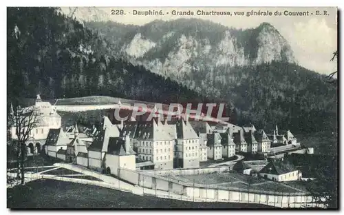 Cartes postales Dauphine Grande Chartreuse Vue Generale du Couvent