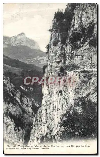 Ansichtskarte AK Dauphine Massif de la Chartreuse Les Gorges du Frou