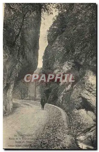 Cartes postales Dauphine Route de la Chartreuse Sortle du Desert