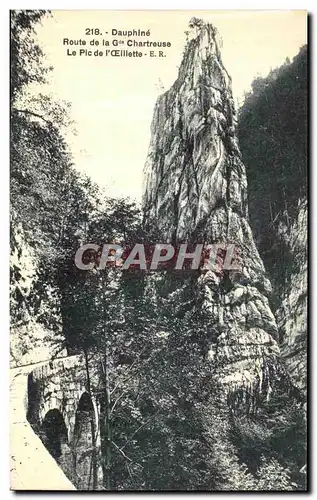 Cartes postales Dauphine Route de la Grande Chartreuse Le Pic de l Oeillette