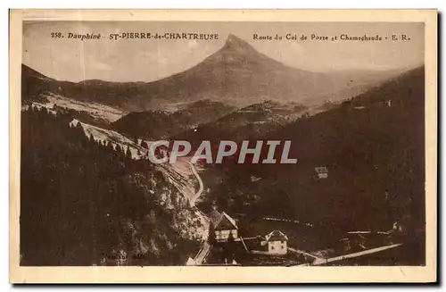 Cartes postales Dauphine Saint Pierre de Chartreuse Route du Col de Porte et Chamechaude