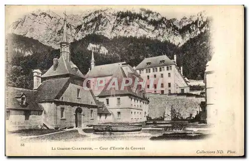 Cartes postales La Grande Chartreuse Cour d Entree du Couvent