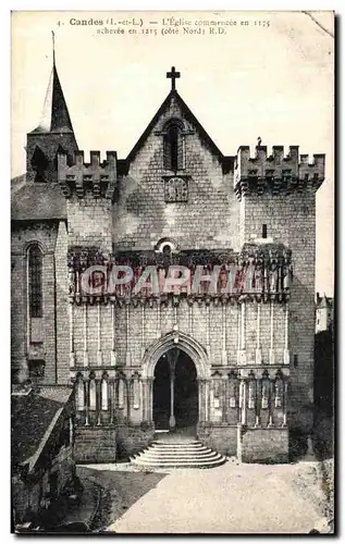 Cartes postales Candes L Eglise commencee en 1175