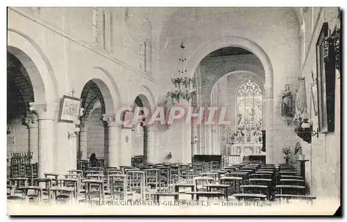 Cartes postales L lle Bouchard Saint Gilles Interieur de l Eglise