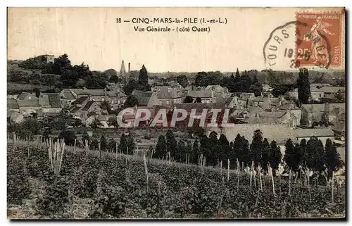 Cartes postales Cinq Mars La Pile Vue Generale