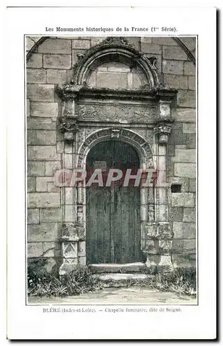 Cartes postales Blere Chapelle Funeraire dite de Seigne